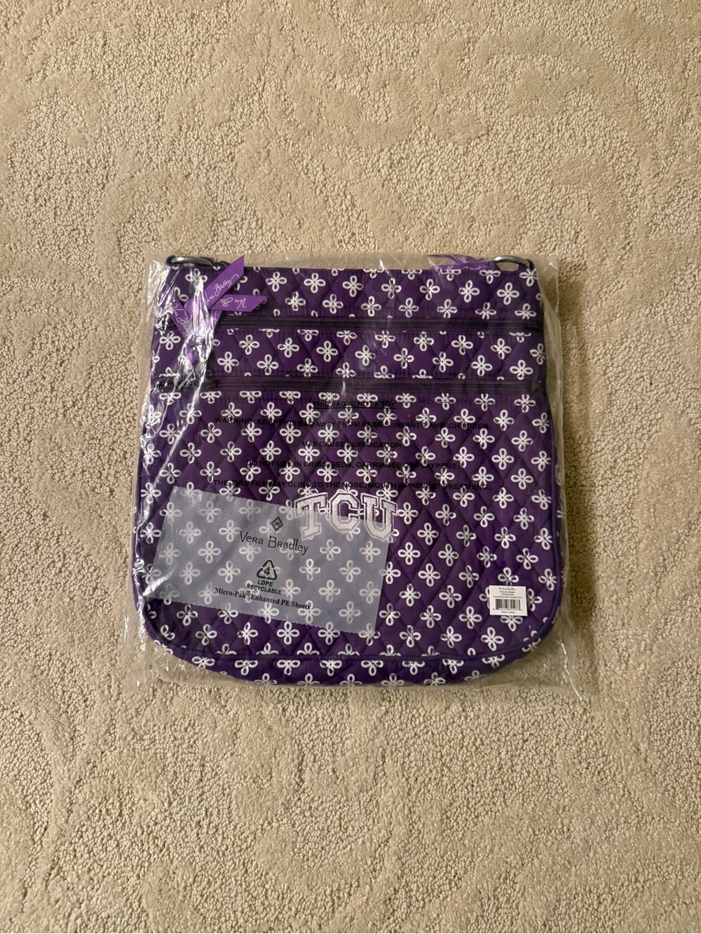 Vera Bradley TCU Quilted Purse